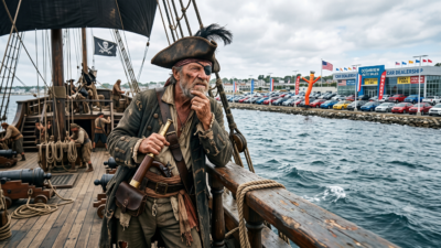 A Pirate Who Wonders What It's Like to Drive A Car